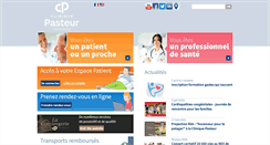 Desktop Screenshot of clinique-pasteur.com